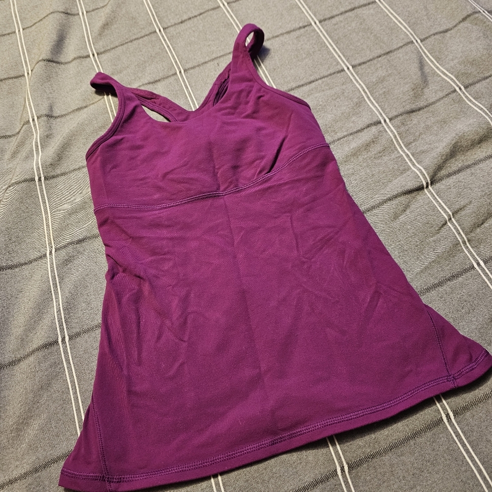 💥lululemon athletica Cross Back Purple Tank Top